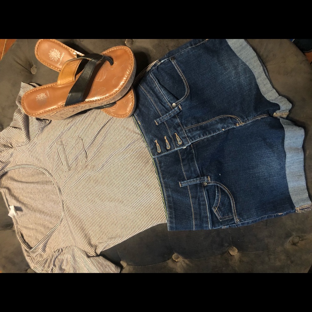 Denim shorts